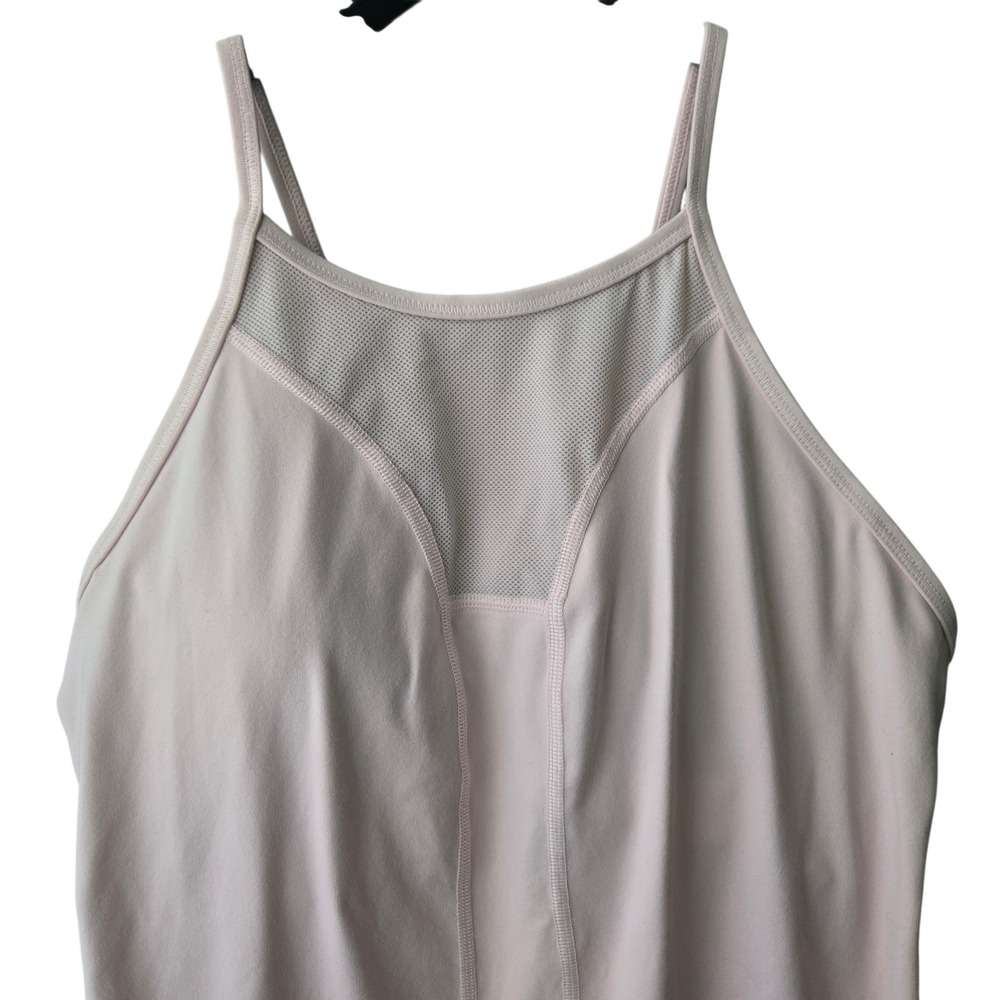 Victorias Secret VSX Sport Soft Pink Mesh‎ High Neck Tank Top Built-in Bra Large